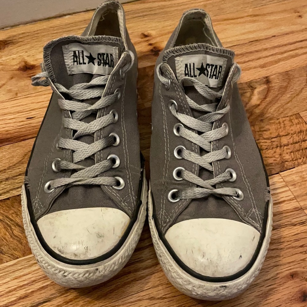 Converse, Grey low top sneakers, Size 9